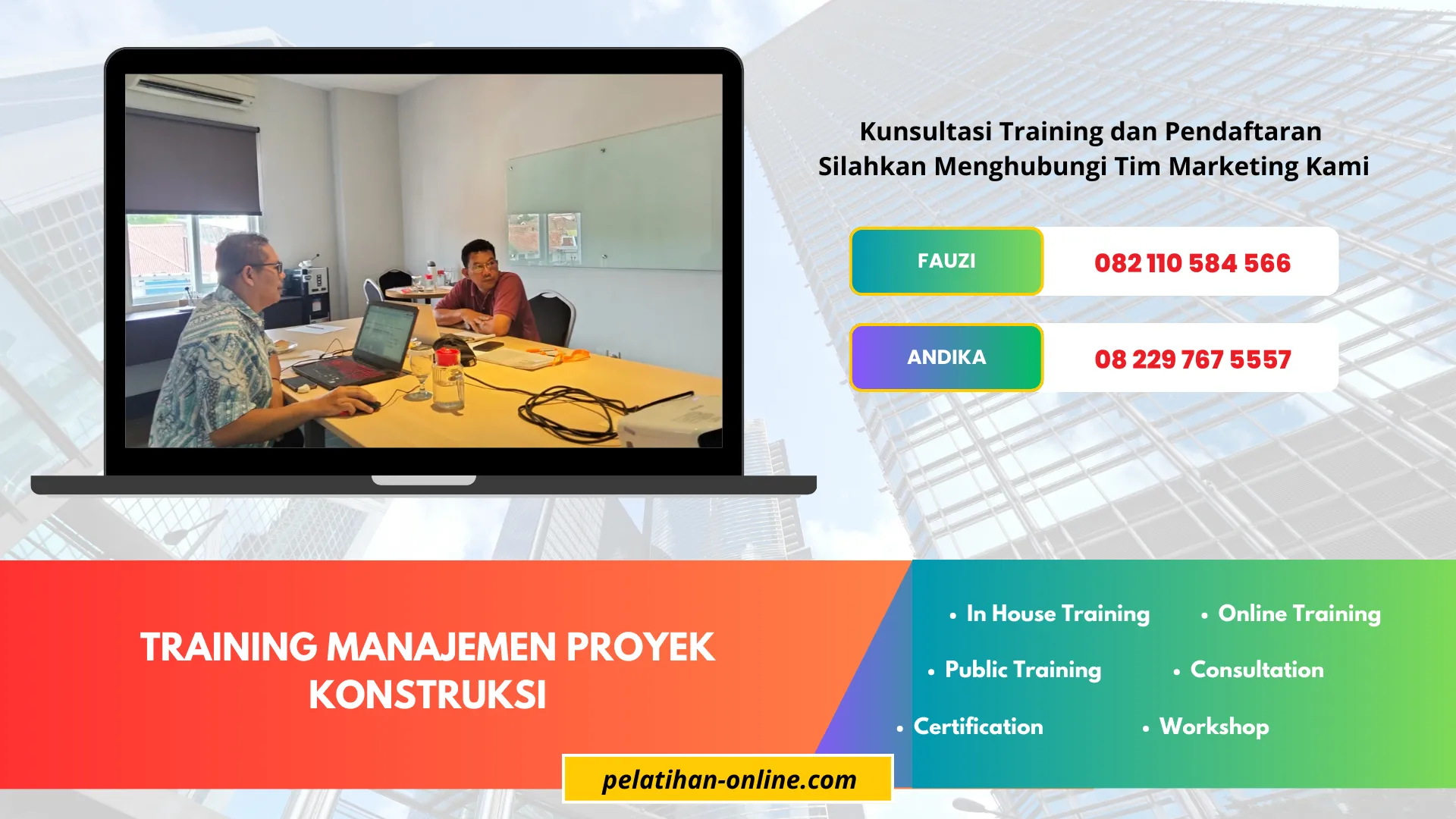 TRAINING MANAJEMEN PROYEK KONSTRUKSI